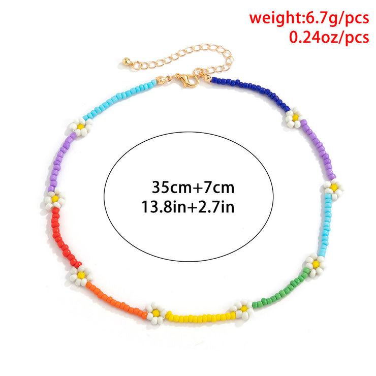 Colorful Flower Necklace