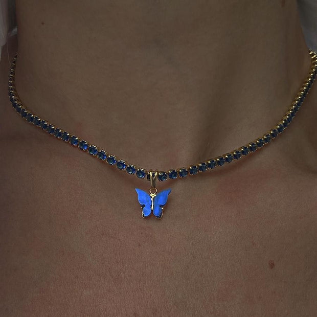 Cobalt Butterfly Chain