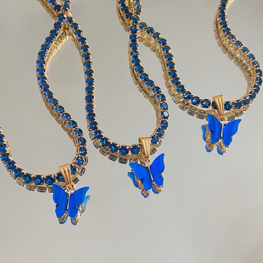 Cobalt Butterfly Chain