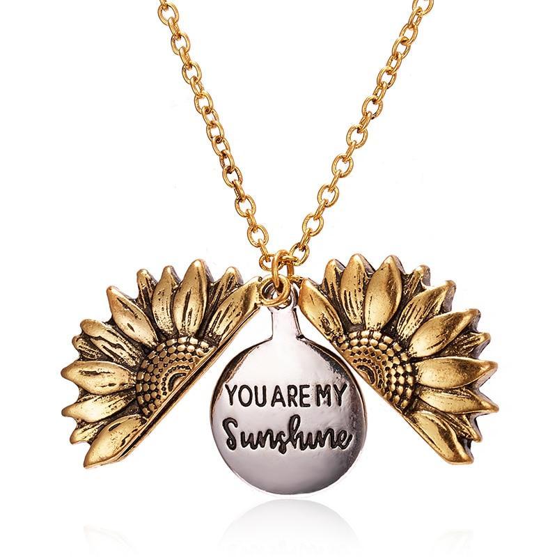 Lying deals sunflower necklace